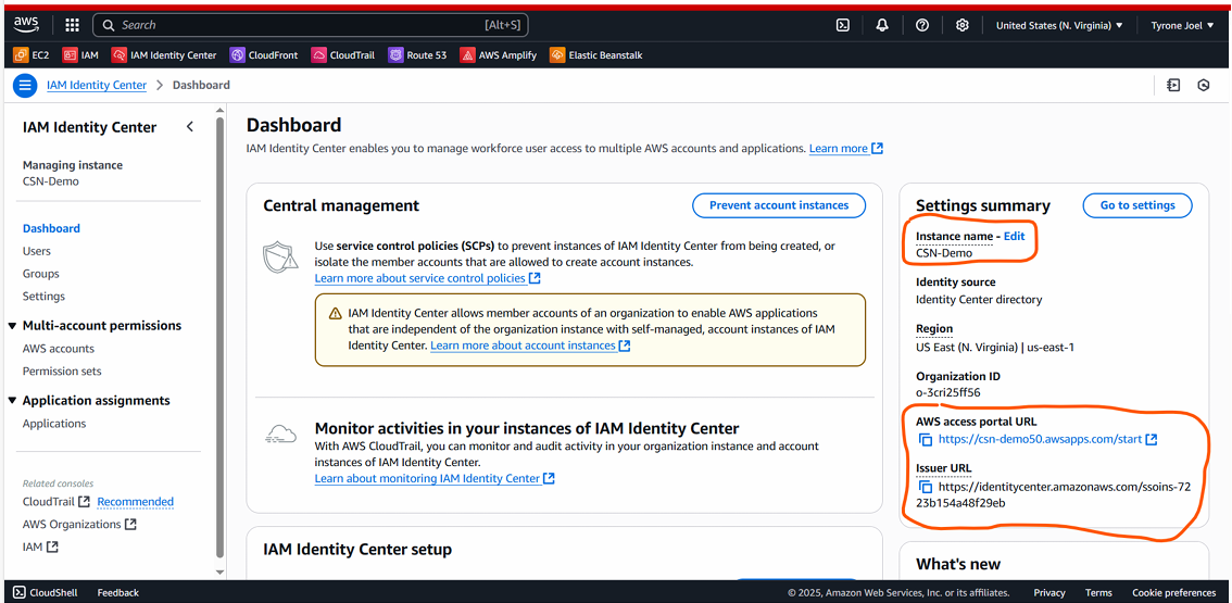 AWS Identity Center Instance